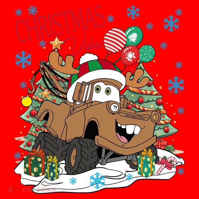 Christmas Wishes Cars Christmas Cars Tow Mater Tank Top