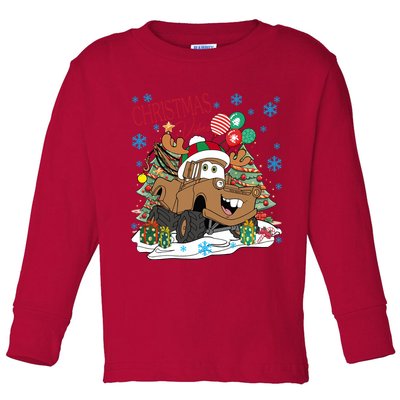Christmas Wishes Cars Christmas Cars Tow Mater Toddler Long Sleeve Shirt