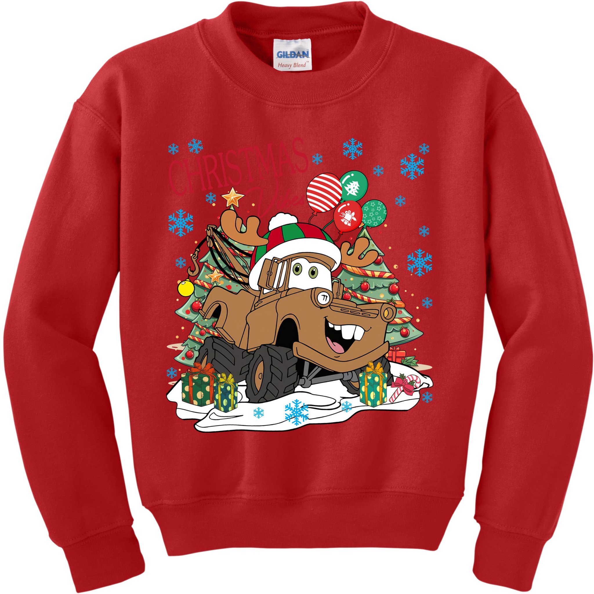 Christmas Wishes Cars Christmas Cars Tow Mater Kids Sweatshirt