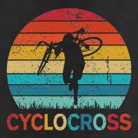 Cyclocross With Cyclocross Bicycle Garment-Dyed Fleece Hoodie