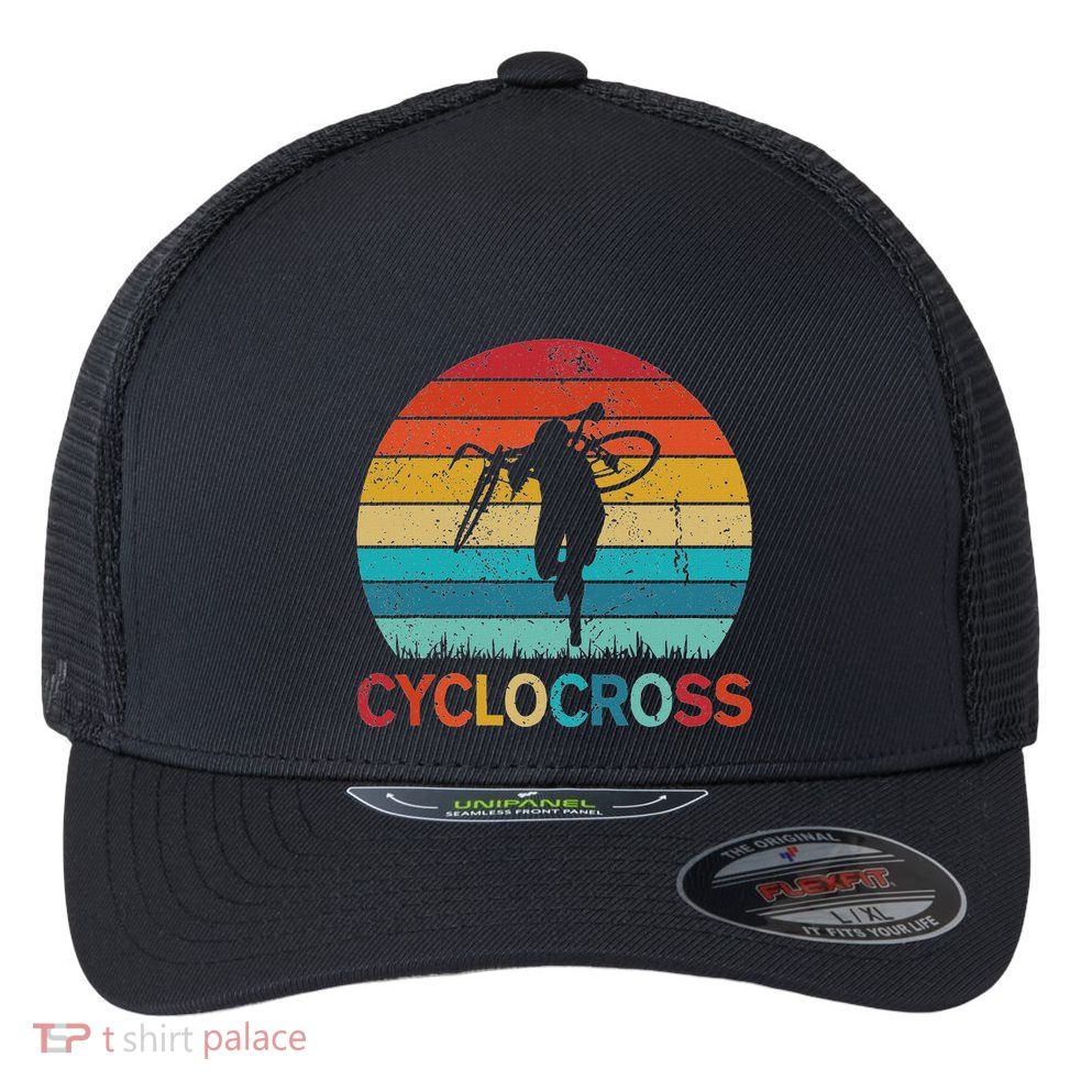 Cyclocross With Cyclocross Bicycle Flexfit Unipanel Trucker Cap