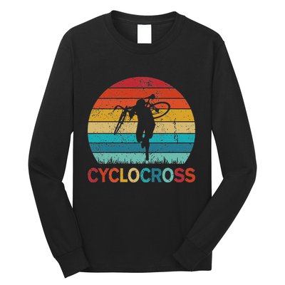Cyclocross With Cyclocross Bicycle Long Sleeve Shirt