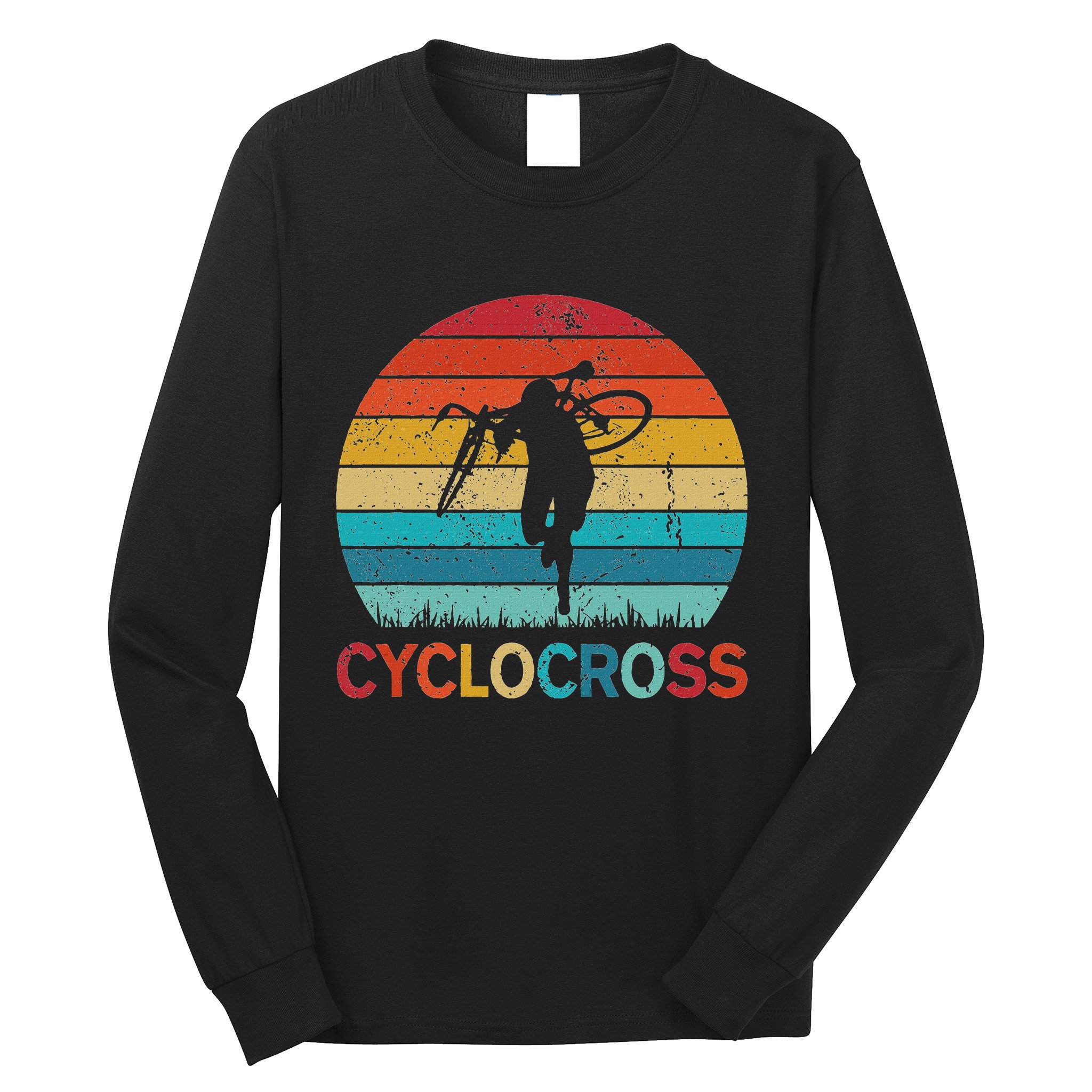 Cyclocross With Cyclocross Bicycle Long Sleeve Shirt