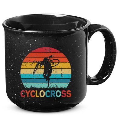 Cyclocross With Cyclocross Bicycle 15oz Campfire Ceramic Mug