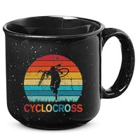 Cyclocross With Cyclocross Bicycle 15oz Campfire Ceramic Mug