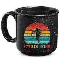 Cyclocross With Cyclocross Bicycle 15oz Campfire Ceramic Mug