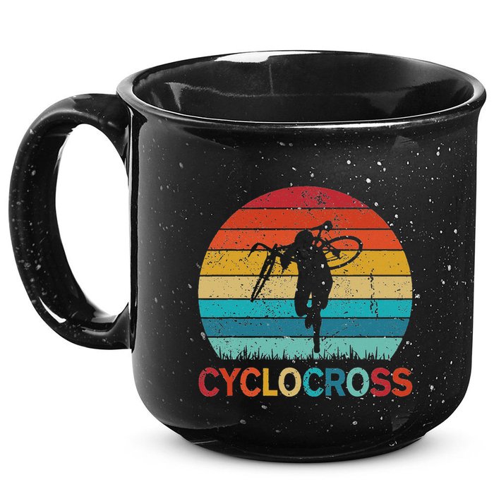 Cyclocross With Cyclocross Bicycle 15oz Campfire Ceramic Mug