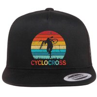 Cyclocross With Cyclocross Bicycle Flat Bill Trucker Hat