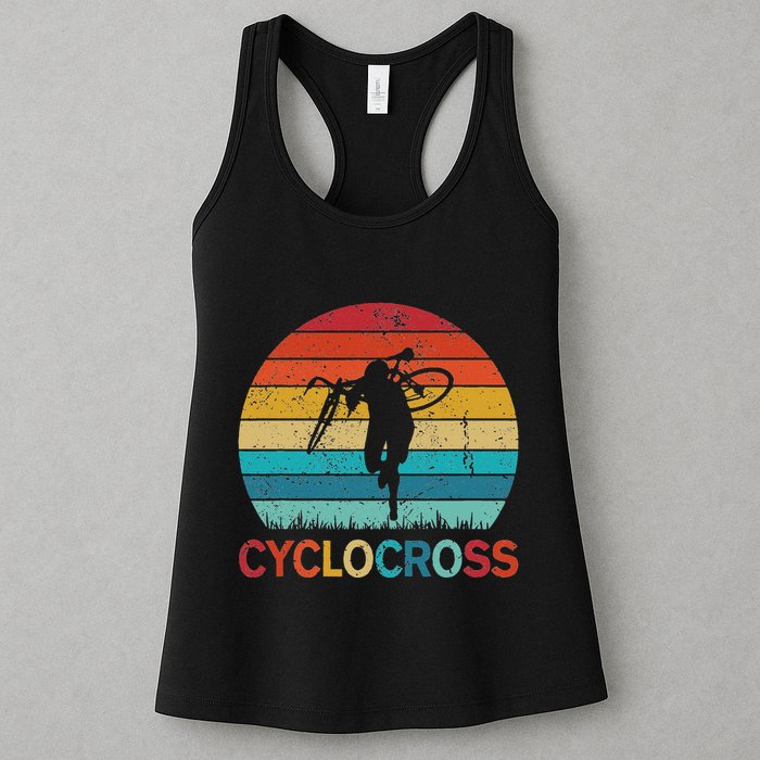 Cyclocross With Cyclocross Bicycle Womens Tank Top