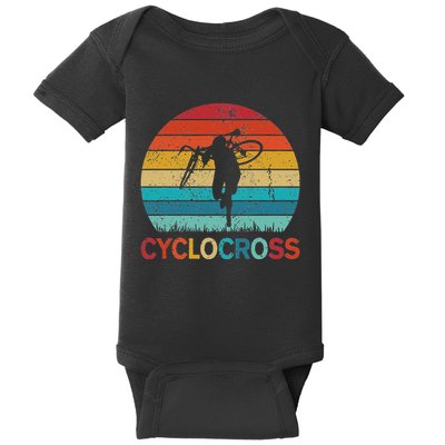 Cyclocross With Cyclocross Bicycle Baby Bodysuit