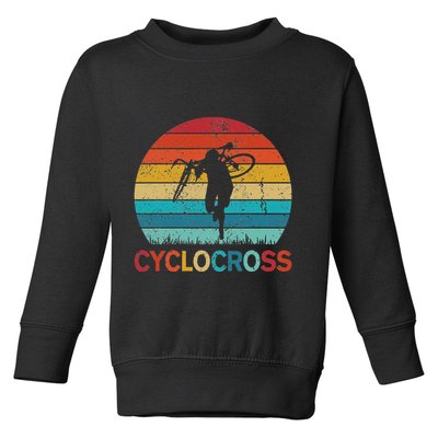 Cyclocross With Cyclocross Bicycle Toddler Sweatshirt