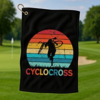 Cyclocross With Cyclocross Bicycle Golf Towel