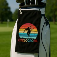 Cyclocross With Cyclocross Bicycle Golf Towel