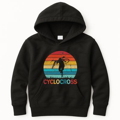 Cyclocross With Cyclocross Bicycle Kids Hoodie