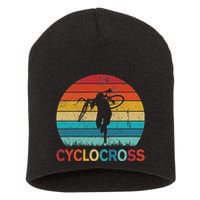 Cyclocross With Cyclocross Bicycle Short Acrylic Beanie