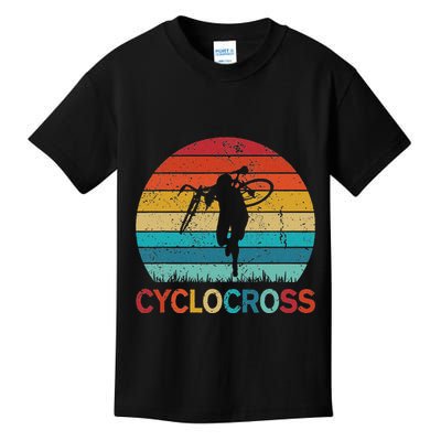 Cyclocross With Cyclocross Bicycle Kids T-Shirt