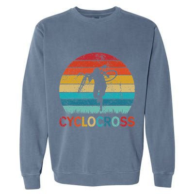 Cyclocross With Cyclocross Bicycle Garment-Dyed Sweatshirt
