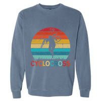 Cyclocross With Cyclocross Bicycle Garment-Dyed Sweatshirt