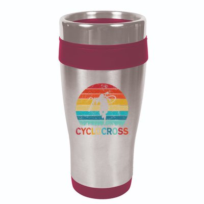 Cyclocross With Cyclocross Bicycle 16oz Travel Tumbler