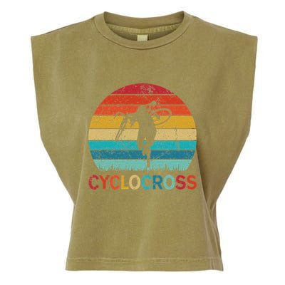 Cyclocross With Cyclocross Bicycle Garment-Dyed Women's Muscle Tee