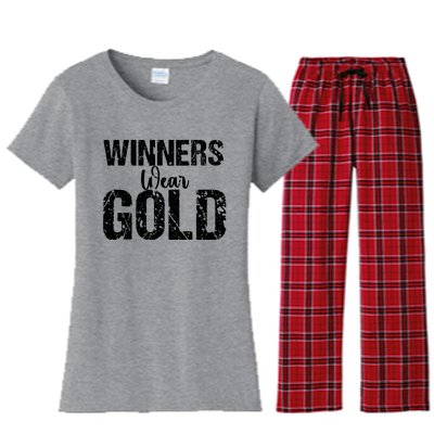 Color War Camp Team Game Competition Women's Flannel Pajama Set