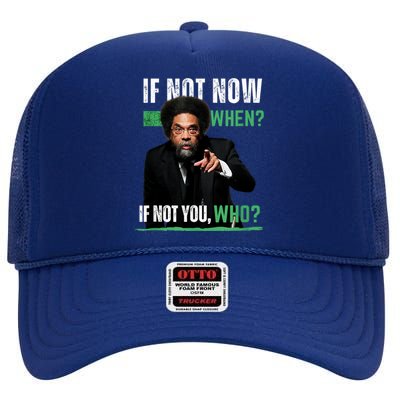 Cornel West High Crown Mesh Back Trucker Hat