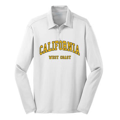 California West Coast Silk Touch Performance Long Sleeve Polo