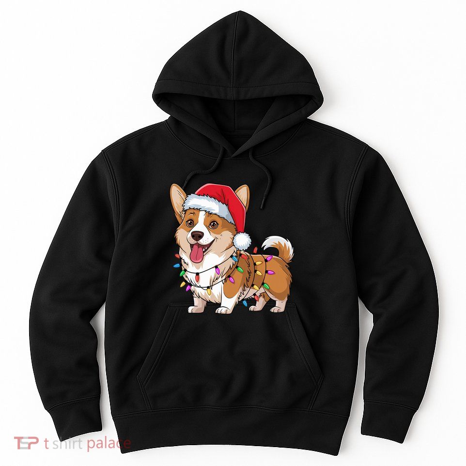 Cardigan Welsh Corgi Christmas Lights Xmas Dogs Gifts Hoodie