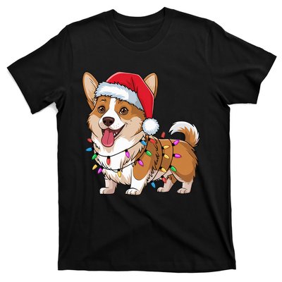 Cardigan Welsh Corgi Christmas Lights Xmas Dogs Gifts T-Shirt