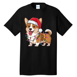 Cardigan Welsh Corgi Christmas Lights Xmas Dogs Gifts Tall T-Shirt