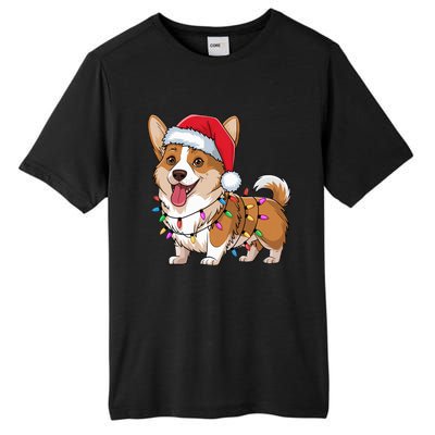 Cardigan Welsh Corgi Christmas Lights Xmas Dogs Gifts Tall Fusion ChromaSoft Performance T-Shirt