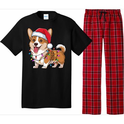 Cardigan Welsh Corgi Christmas Lights Xmas Dogs Gifts Pajama Set