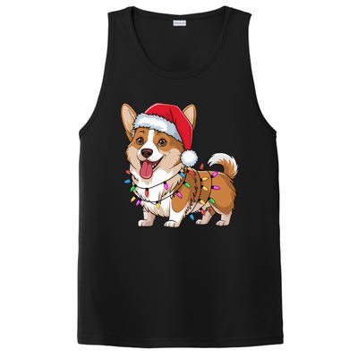 Cardigan Welsh Corgi Christmas Lights Xmas Dogs Gifts PosiCharge Competitor Tank