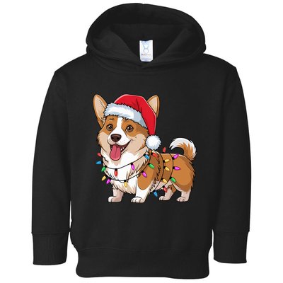 Cardigan Welsh Corgi Christmas Lights Xmas Dogs Gifts Toddler Hoodie