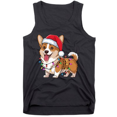 Cardigan Welsh Corgi Christmas Lights Xmas Dogs Gifts Tank Top