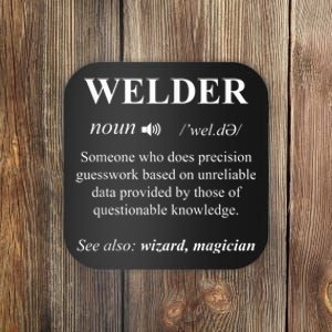 Cool Welder Definition Funny Noun Welding Welders Gift Men Coaster