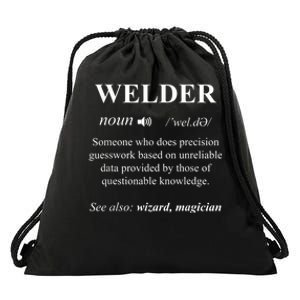 Cool Welder Definition Funny Noun Welding Welders Gift Men Drawstring Bag