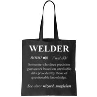 Cool Welder Definition Funny Noun Welding Welders Gift Men Tote Bag