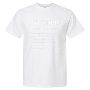 Cool Welder Definition Funny Noun Welding Welders Gift Men Garment-Dyed Heavyweight T-Shirt