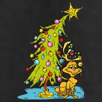 Christmas With Dog Max And Whoville Tree Dog Christmas Lights 7 Panel Mesh Trucker Snapback Hat