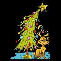 Christmas With Dog Max And Whoville Tree Dog Christmas Lights Impact Tech Backpack