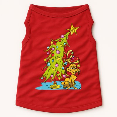 Christmas With Dog Max And Whoville Tree Dog Christmas Lights Doggie Tank