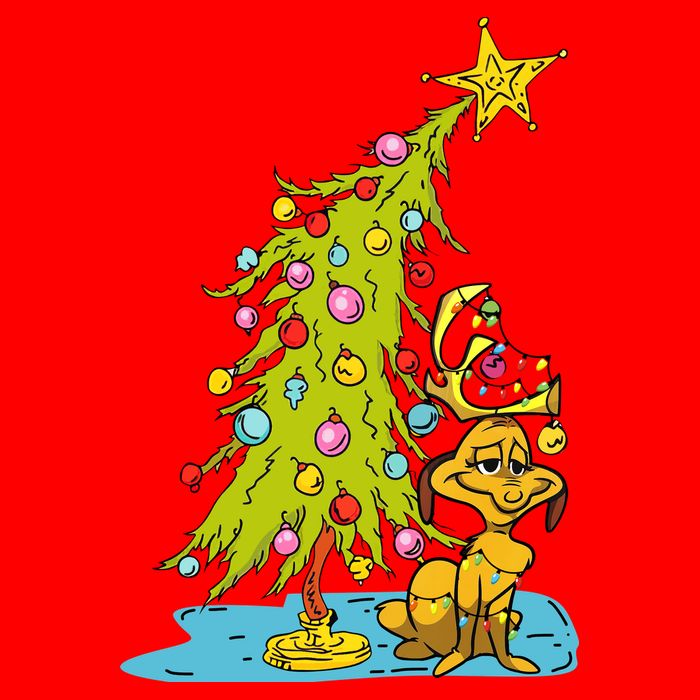 Christmas With Dog Max And Whoville Tree Dog Christmas Lights 16 in Basic Backpack