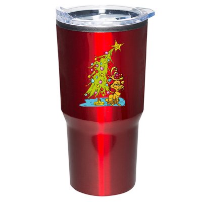 Christmas With Dog Max And Whoville Tree Dog Christmas Lights Tumbler