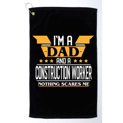 Construction Worker Dad Gift For Fathers Day Gift Golf Towel