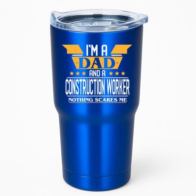 Construction Worker Dad Gift For Fathers Day Gift Tumbler