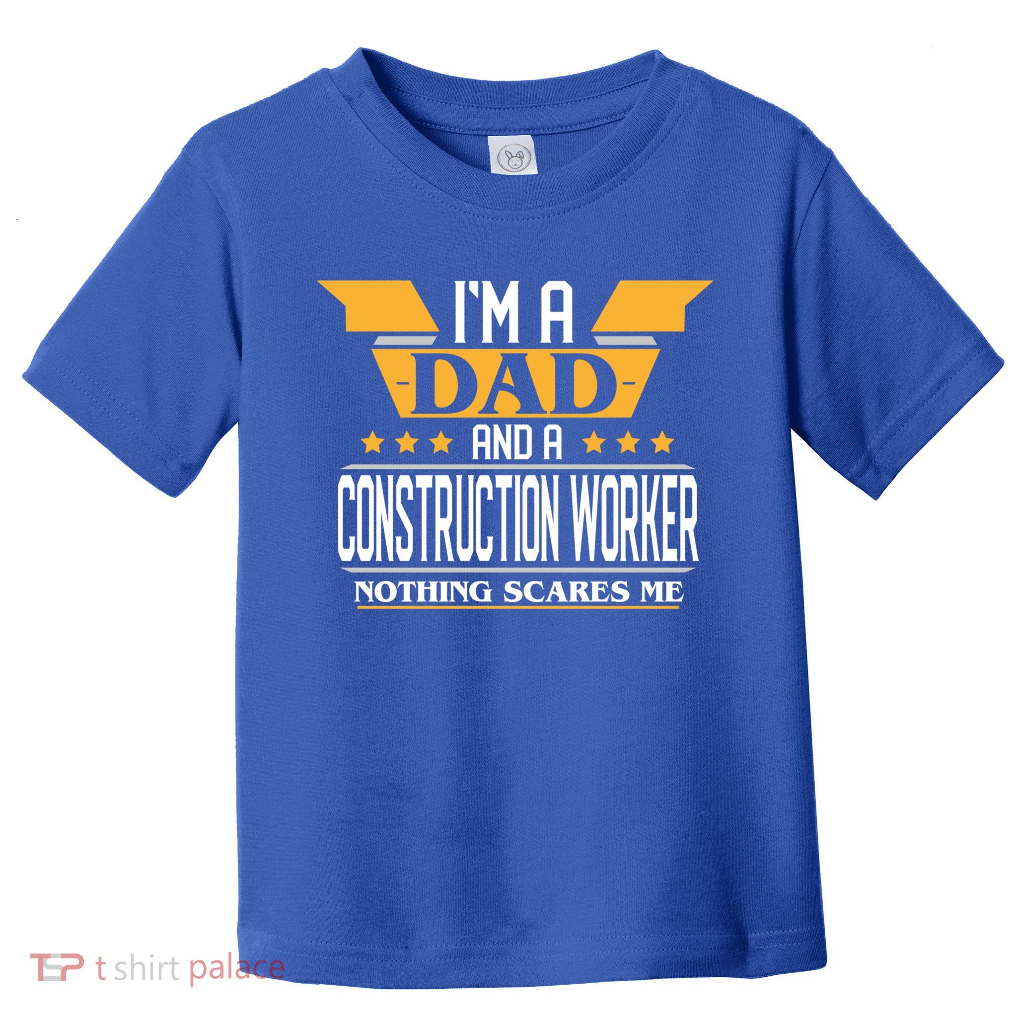 Construction Worker Dad Gift For Fathers Day Gift Toddler T-Shirt