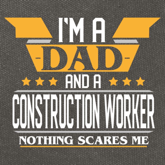 Construction Worker Dad Gift For Fathers Day Gift Cotton Canvas Backpack