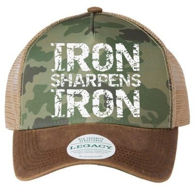 Christian Workout Discipleship Distressed Iron Sharpens Iron Legacy Tie Dye Trucker Hat