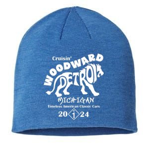 Cruisin Woodward Detroit Michigan Timeless American Classic Cars 2024 M1 Sustainable Beanie